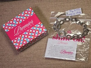 Premier Designs KEEP IT PERSONAL Antiqued Matte Silver Charm or Dangle Bracelet - Picture 1 of 9