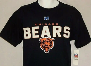 Chicago Bears Logo T-Shirt Herren Medium Blau NEU Kurzarm NFL Football NFC - Bild 1 von 12