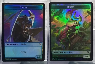 Magic - Drake /Insect - Foil/Token - Zendikars Erneuerung: Extras - DE/EN/NM - Bild 1 von 4