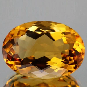 Video_15.19cts_Brazil_Natural Citrine_VVS_Vivid Golden Yellow Hue_Oval Cut_GM441 - Picture 1 of 2