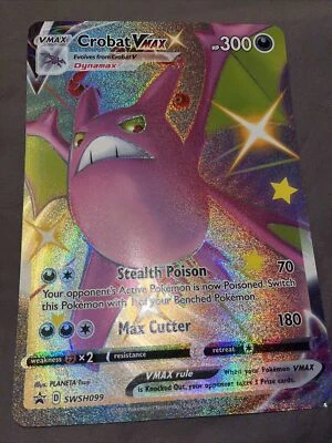 Crobat Vmax Jumbo Card SWSH099 Full Art Promo From Shining Fates Collection - Image 1 of 4