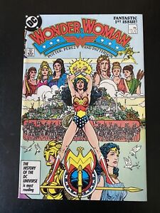 WONDER WOMAN #1 ORIGIN NEW SERIES PEREZ DC COMICS 1987 NM- 9.2+  KEY **LOOK**