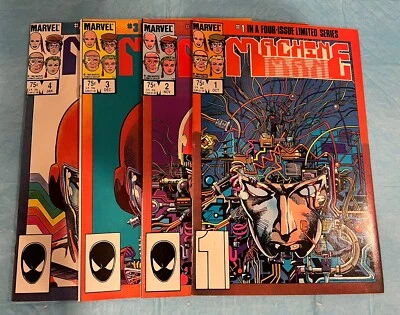 Machine Man Marvel Comics 1984 Complete Set 1st Arno Stark &Midnight Wreckers - Image 1 of 4