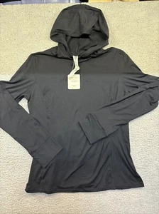 Fabletics Black Phoenix Run Hoodie Performance Shirt Women XL Back Zip Pocket - Picture 1 of 10