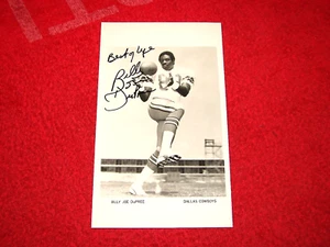 BILLY JOE DUPREE DALLAS COWBOYS AUTOGRAPHED TEAM ISSUE PHOTO (D517-4) - Picture 1 of 1