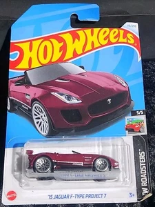 Hot Wheels '15 Jaguar F-Type Project 7 5/5 HW Roadsters Red 116/250 - Picture 1 of 2