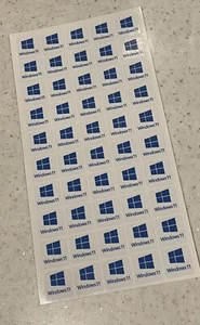 20no Windows 11 Stickers Autocollant Badge Logo - Haute Qualité pour Ordinateurs Portables / Bureau - Photo 1/1