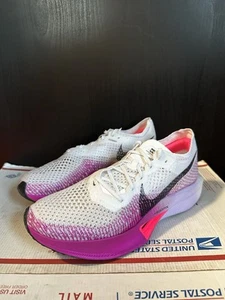 Nike Wmns ZoomX Vaporfly NEXT% 3 ‘White Vivid Purple’ DV4130 104 Size 10 - Picture 1 of 7