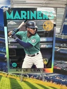 Kyle Lewis 2021 Chrome 35th Anniversary Card #86BC-22 Seattle Mariners - Picture 1 of 2