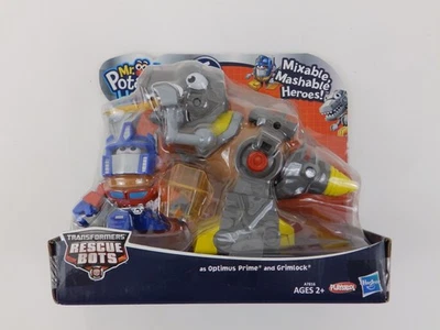 Mr. Potato Head Transformers Rescue Bots 15 pc Optimus Prime & Grimlock NIB 2013 - Image 1 of 3
