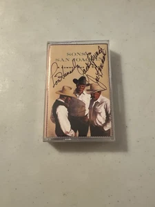 SONS OF THE SAN JOAQUIN A COWBOY HAS TO SING CASSETTE TAPE 1992 AUTOGRAPHED VG+ - Picture 1 of 4