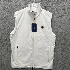 Donald Ross Sport Mens Tristan Golf Vest Medium White Sleepy Hollow Athleisure - Picture 1 of 12