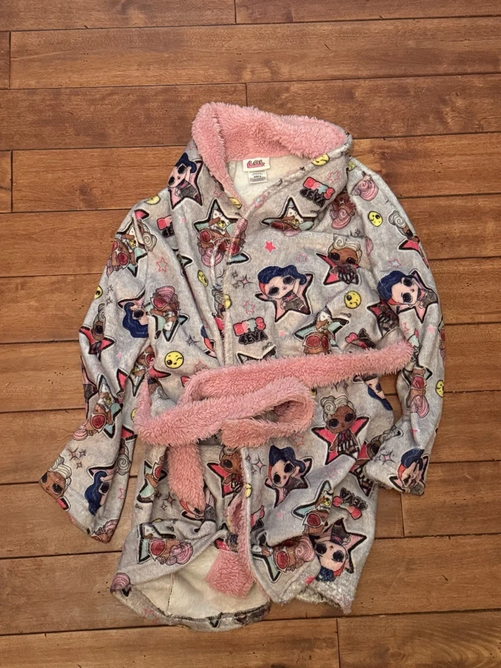 LOL Surprise Robe Size S Attached Belt Pink Multicolor - Image 1 of 4