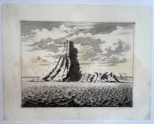 TENERIFE CANARY ISLANDS 1677 DAPPER UNUSUAL LARGE ANTIQUE VIEW 17TH CENTURY - Picture 1 of 3