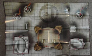 Heroclix & Miniatures Battle Map (Apokolips/Legion Plaza Outdoor) 1 1/2"  - Picture 1 of 2