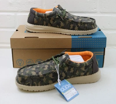 Nuevo Hey Dudes Wally Musk Camodino Juvenil Talla 5 Damas Talla 6 Reino Unido Talla 4 Foto 1 de 4