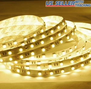 ABI 600 LED Streifen Licht Set mit Netzteil 10M hohe Helligkeit 5050 warmweiß - Bild 1 von 4