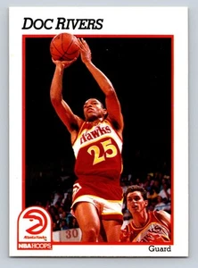 1991-92 Hoops #4 Doc Rivers Atlanta Hawks - NM/MT - Picture 1 of 2