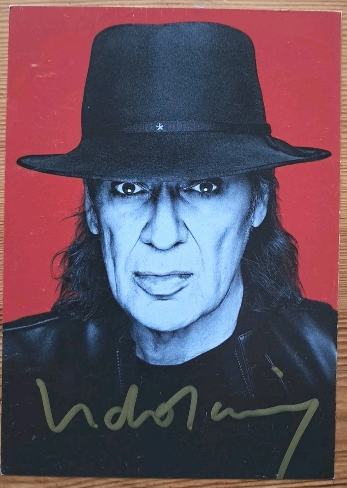 Udo Lindenberg Orig Autogramm signiert STÄRKER ALS DIE ZEIT - AK - Bild 1 von 1