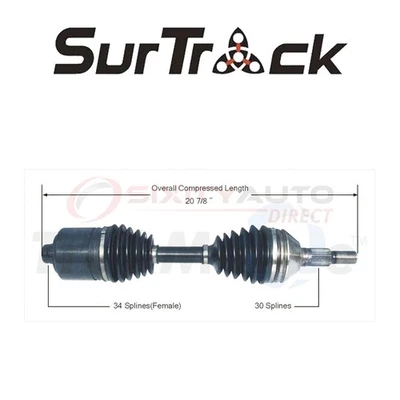 SurTrack CV Axle Shaft for 1999-2004 Oldsmobile Alero 2.2L 2.4L 3.4L L4 V6 - ii - Изображение 1 из 4