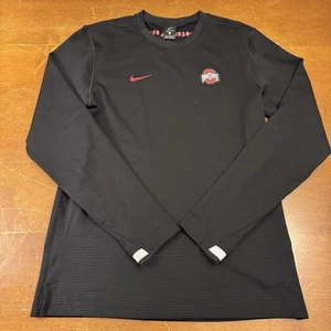 Ohio State Buckeyes Hemd Herren Small Schwarz Langarm Dri Fit Warm Up Nike - Bild 1 von 12