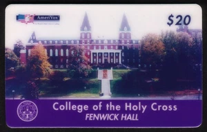 $20. College of The Holy Cross (Fenwick Hall) SPECIMEN Phone Card - Picture 1 of 1