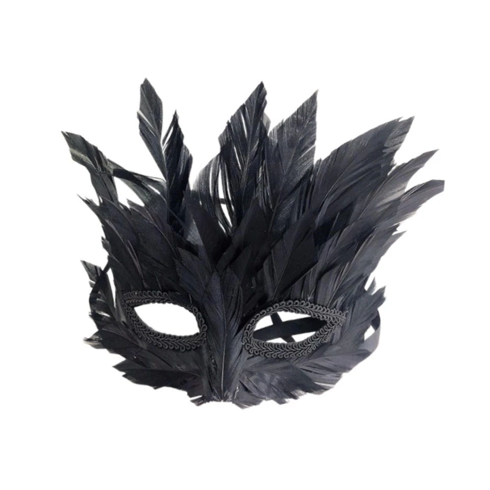 Halloween Maske Make-Up Prop Feder Maskerade Maske für Festival Halloween Prom - Bild 1 von 1