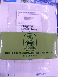 Vintage Adler Nähmaschinen Blechdose Kasten - Bild 1 von 1
