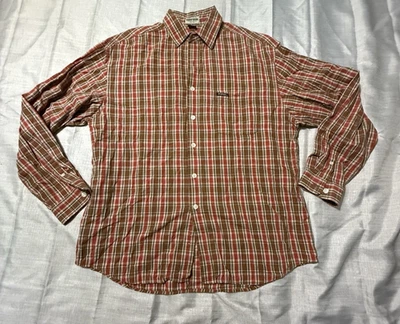 Guess Jeans Shirt Mens Extra Large Plaid Button Down Long Sleeve Vintage Style - Image 1 of 4