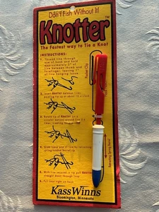 Kass-Winns “The Knotter" Fishing Knot Tying Tool Easy Instructions - Picture 1 of 4