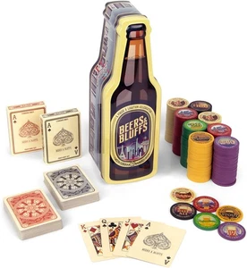 "Beers & Bluffs" Poker Chip Game Set - Picture 1 of 3