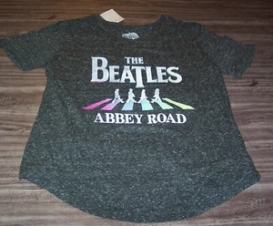 WOMEN'S TEEN JR'S THE BEATLES Abbey Road T-shirt SMALL NEW w/ TAG - Picture 1 of 3