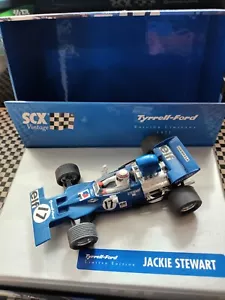 Scalextric SCX Vintage Tyrrell 001 F1 Jackie Stewart Mint Boxed Unused - Picture 1 of 5
