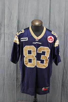 Winnipeg Blue Bombers Jersey (Retro) - Derik Armstrong 83 - Men's Large - Image 1 of 4