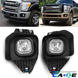 For 2011-2015 Ford F250 Super Duty Driving Front Fog Lights Bumper Lamps Pair - Picture 1 of 4