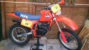 HONDA XR XL XR200 XR250 1984 1985 (other models, years) backgrounds decals