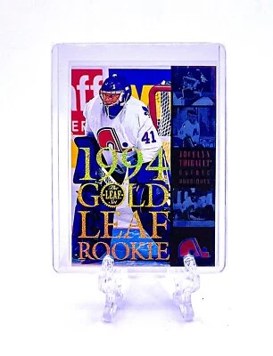 JOCELYN THIBAULT 1994 Leaf #15 LEAF GOLD ROOKIE INSERT NORDIQUES RC - Image 1 of 2