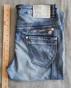 Ana Sousa Jeans Damen - Größe 12 - bestickt und Reißverschluss - bezaubernd - selten! - Bild 1 von 13