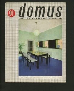 1935 Giancarlo Palanti  DOMUS 91  Henry DREYFUSS Mario TEMPESTINI Marcel BREUER - Picture 1 of 8