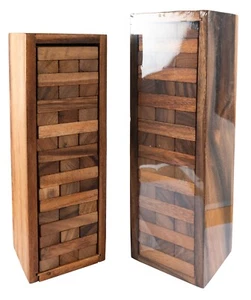 Bloques de construcción apilables, juguetes educativos, madera dura sostenible - Imagen 1 de 5
