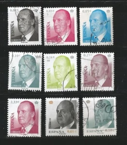 (L199A) ESPAÑA – BASICA JUAN CARLOS EN EUROS- 9 SELLOS - Imagen 1 de 1