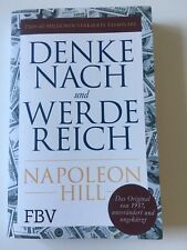 GERMAN Think and Grow Rich, Denke Nach Werde Reich, Napoleon Hill, USA Seller.