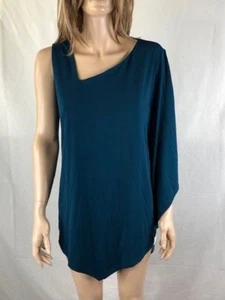 Women's NWT Alfani Ocean Teal One-Shoulder Top - Picture 1 of 5