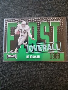 2023 Leaf Draft First Overall Green Parallel Bo Jackson #6 Raiders