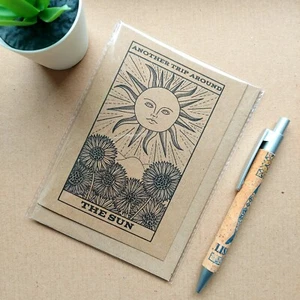 The Sun Tarot card Birthday Card - Tarot Reader Psychic Birthday card - Picture 1 of 3