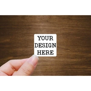 Custom Stickers From Your Design or Any Text 2" x 2", 2" x 1", 3" x 1" - Picture 1 of 9