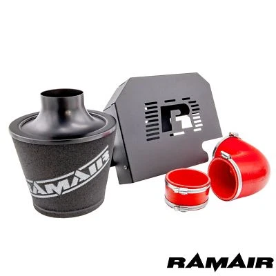 RAMAIR Rojo Admisión Aire Filtro Kit & RS Orzuelo ECU Soporte por Ford Foco - Imagen 1 de 4