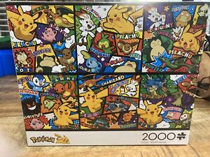 Buffalo Games - Pokémon Panels - 2000 Piece Jigsaw Puzzle Brand New Factory Seal