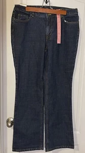 a.n.a. A New Approach Jeans Size 14 Inseam 32 Low Rise Straight Cut Narrow Style - Picture 1 of 5