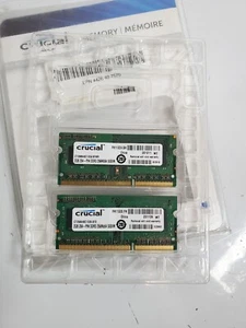 Crucial 4GB Kit (2 x 2GB) DDR3 256MX64 SODIM - GEBRAUCHT - Bild 1 von 4
